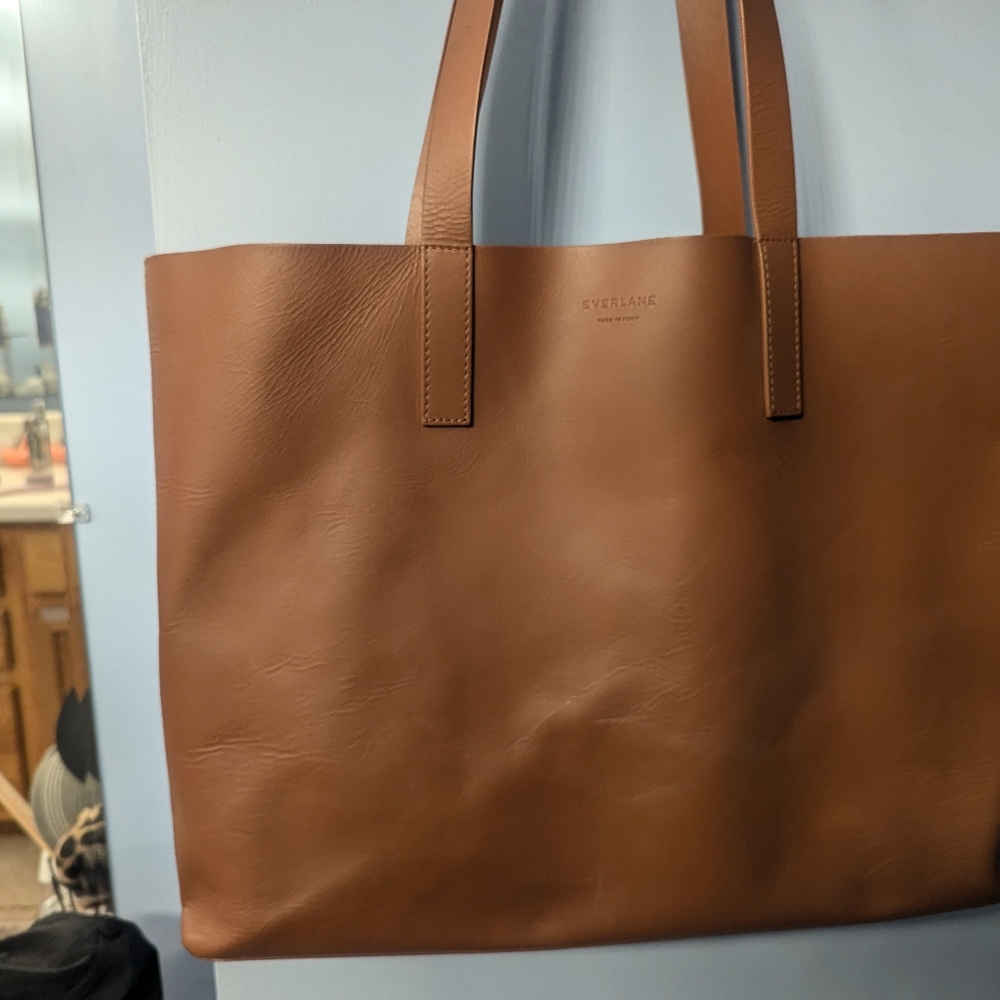 Everlane cognac tote